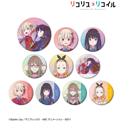 『リコリス・リコイル』トレーディング Ani-Art clear label マット⽸バッジ(全10種)BOX